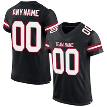 Charger l'image dans la galerie, Custom Black White-Cardinal Mesh Authentic Football Jersey