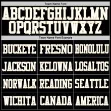 Laden Sie das Bild in den Galerie-Viewer, Custom Black White-Cream Mesh Authentic Football Jersey