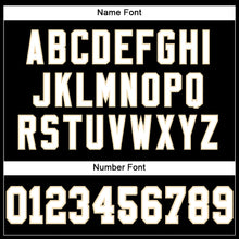 Laden Sie das Bild in den Galerie-Viewer, Custom Black White-Cream Mesh Authentic Football Jersey