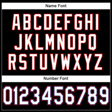 Laden Sie das Bild in den Galerie-Viewer, Custom Black White-Red Mesh Authentic Football Jersey