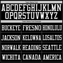 Laden Sie das Bild in den Galerie-Viewer, Custom Black White Mesh Authentic Football Jersey