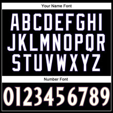 Laden Sie das Bild in den Galerie-Viewer, Custom Black White-Purple Mesh Authentic Football Jersey