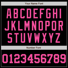 Load image into Gallery viewer, Custom Black Pink Authentic Baseball Jersey