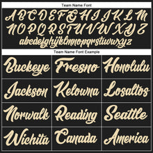 Load image into Gallery viewer, Custom Black Cream Authentic Baseball Jersey