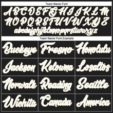 Load image into Gallery viewer, Custom Black White-Cream Authentic Baseball Jersey