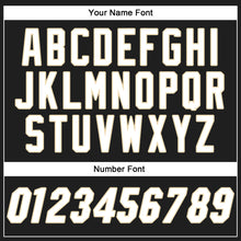 Load image into Gallery viewer, Custom Black White-Cream Authentic Baseball Jersey