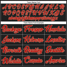 Load image into Gallery viewer, Custom Black Red-Cream Authentic Baseball Jersey