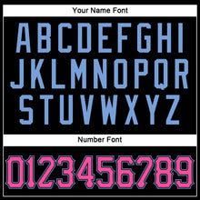 Load image into Gallery viewer, Custom Black Pink-Light Blue Authentic Sleeveless Baseball Jersey