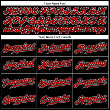 Загрузить изображение в средство просмотра галереи, Custom Black Red-White Authentic Sleeveless Baseball Jersey