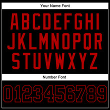 Загрузить изображение в средство просмотра галереи, Custom Black Black-Red Authentic Sleeveless Baseball Jersey