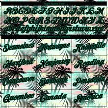 Загрузить изображение в средство просмотра галереи, Custom Black Black-Kelly Green 3D Pattern Tropical Hawaii Palm Leaves Authentic Basketball Jersey
