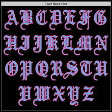 Load image into Gallery viewer, Custom Black Pink-Light Blue Authentic Baseball Jersey