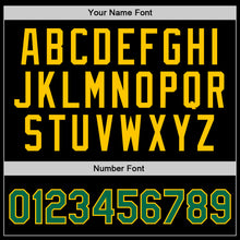 Load image into Gallery viewer, Custom Black Kelly Green-Gold Authentic Throwback Basketball Jersey