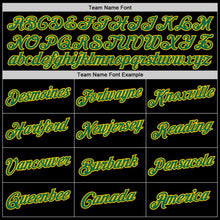 Load image into Gallery viewer, Custom Black Kelly Green-Gold Authentic Throwback Basketball Jersey