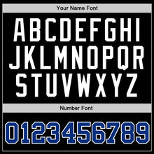 Load image into Gallery viewer, Custom Black Royal-White Authentic Throwback Basketball Jersey