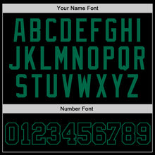 Загрузить изображение в средство просмотра галереи, Custom Black Black-Kelly Green Authentic Throwback Basketball Jersey