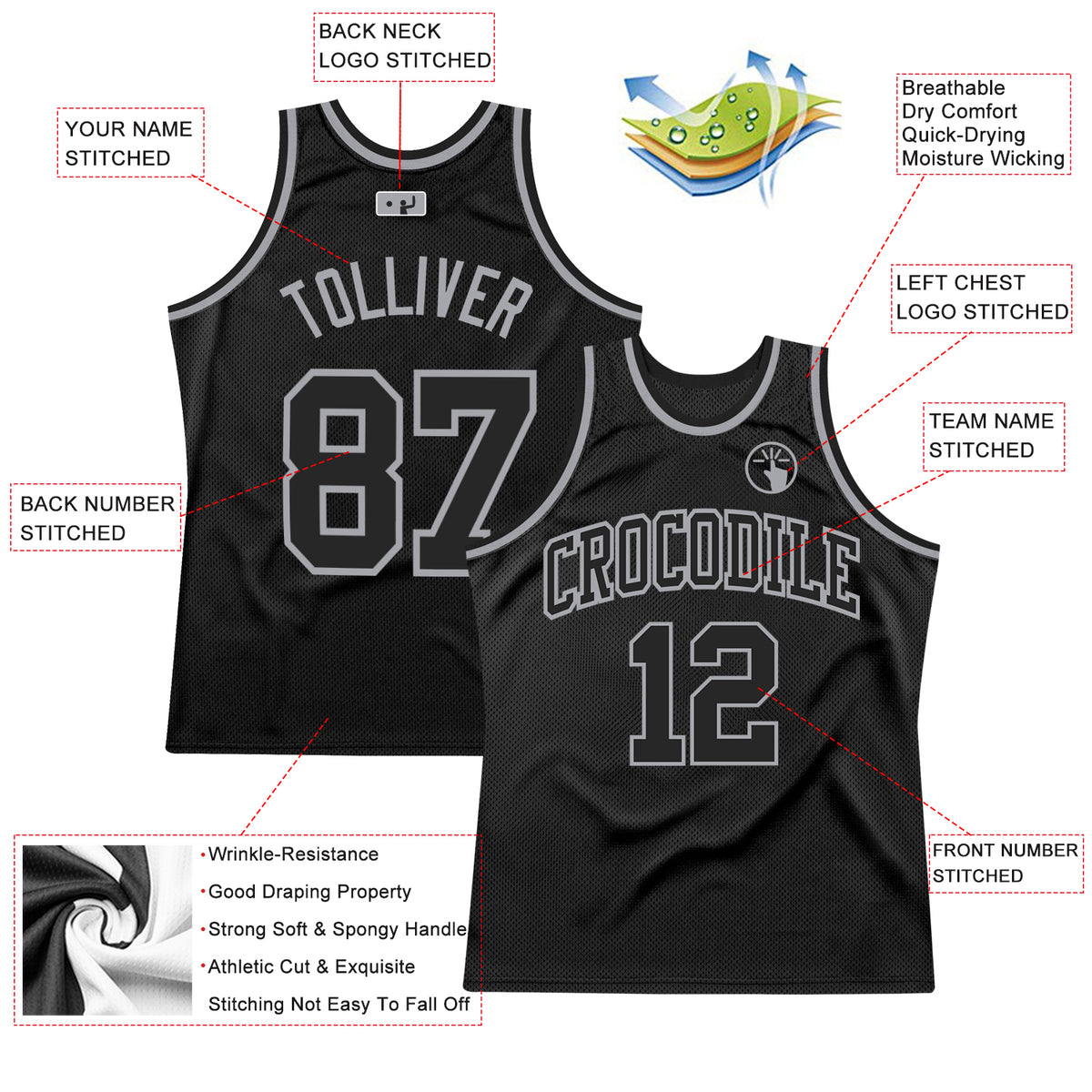 design spurs jersey black