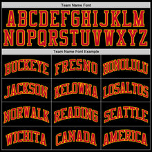 Charger l'image dans la galerie, Custom Black Red-Gold Authentic Throwback Basketball Jersey