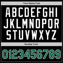 Charger l'image dans la galerie, Custom Black Kelly Green-White Authentic Throwback Basketball Jersey