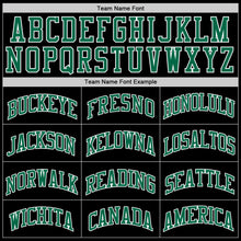 Charger l'image dans la galerie, Custom Black Kelly Green-White Authentic Throwback Basketball Jersey
