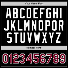 Charger l'image dans la galerie, Custom Black Maroon-White Authentic Throwback Basketball Jersey