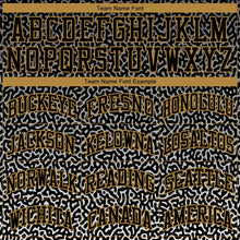 Загрузить изображение в средство просмотра галереи, Custom Black Black-Old Gold Round Neck Sublimation Basketball Suit Jersey