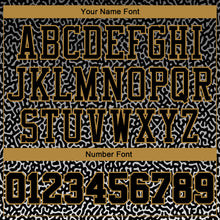 Загрузить изображение в средство просмотра галереи, Custom Black Black-Old Gold Round Neck Sublimation Basketball Suit Jersey