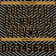 Load image into Gallery viewer, Custom Black Black-Gray Round Neck Sublimation Basketball Suit Jersey