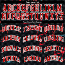 Charger l'image dans la galerie, Custom Black Black-Red Round Neck Sublimation Basketball Suit Jersey