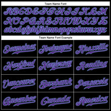 Загрузить изображение в средство просмотра галереи, Custom Black Purple-Light Blue Rainbow Colored Heart For Pride Love Is Love LGBT Authentic Baseball Jersey