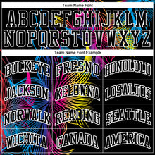 Загрузить изображение в средство просмотра галереи, Custom Black Black-White Round Neck Sublimation Basketball Suit Jersey