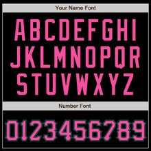 Laden Sie das Bild in den Galerie-Viewer, Custom Black Pink-Kelly Green Authentic Baseball Jersey
