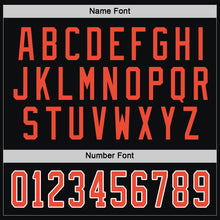 Загрузить изображение в средство просмотра галереи, Custom Black Orange-White Hockey Jersey