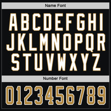 Загрузить изображение в средство просмотра галереи, Custom Black Old Gold-White Hockey Jersey