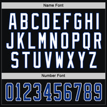 Load image into Gallery viewer, Custom Black Royal-White Hockey Jersey
