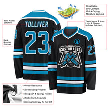 Загрузить изображение в средство просмотра галереи, Custom Black Panther Blue-White Hockey Jersey
