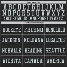 Charger l'image dans la galerie, Custom Black Silver Mesh Authentic Football Jersey