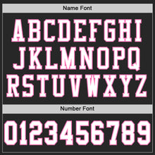 Load image into Gallery viewer, Custom Black White-Pink Mesh Authentic Football Jersey