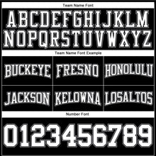 Charger l'image dans la galerie, Custom Stitched Black White-Gray Football Pullover Sweatshirt Hoodie