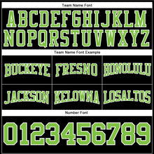 Загрузить изображение в средство просмотра галереи, Custom Stitched Black Neon Green-White Football Pullover Sweatshirt Hoodie
