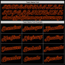Laden Sie das Bild in den Galerie-Viewer, Custom Black Black-Orange Performance T-Shirt