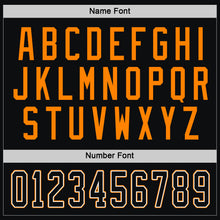 Load image into Gallery viewer, Custom Black Black-Bay Orange Hockey Jersey
