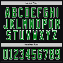 Load image into Gallery viewer, Custom Black Grass Green-White Hockey Jersey