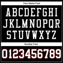 Загрузить изображение в средство просмотра галереи, Custom Black White-Red Authentic Throwback Basketball Jersey