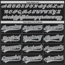 Load image into Gallery viewer, Custom Black Gray-White Authentic Baseball Jersey