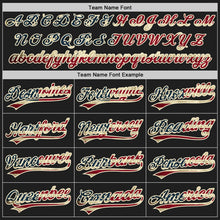 Load image into Gallery viewer, Custom Black Vintage USA Flag-Cream Authentic Baseball Jersey