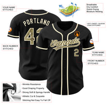 Load image into Gallery viewer, Custom Black Camo-Cream Authentic Baseball Jersey