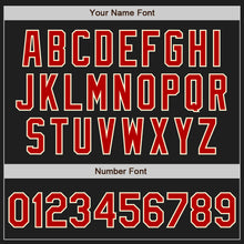 Load image into Gallery viewer, Custom Black Red-Cream Authentic Baseball Jersey