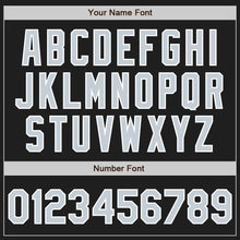 Load image into Gallery viewer, Custom Black Silver-White Authentic Baseball Jersey
