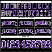 Загрузить изображение в средство просмотра галереи, Custom Black Purple-White Authentic Throwback Basketball Shorts